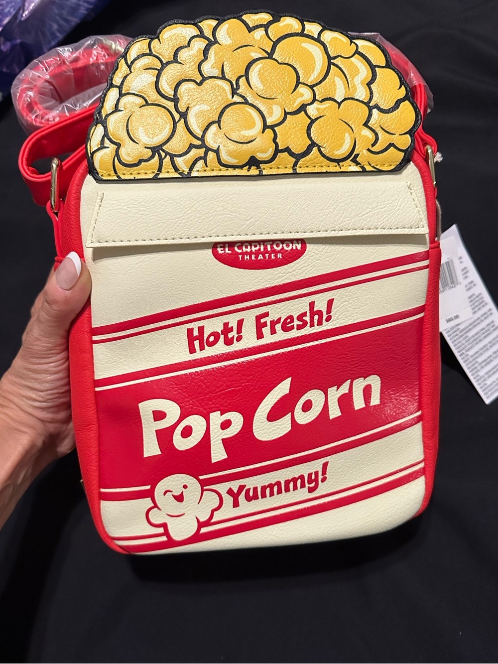Exclusive Walt Disney Imagineering Loungefly  Popcorn Crossbody Bag
